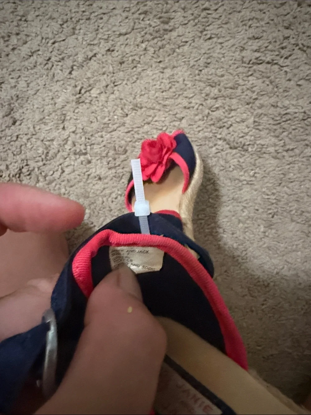 Girls size 7 Janie and Jack sandals